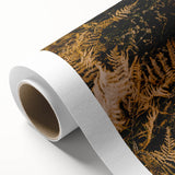 Art deco poster featuring autumnal trees in orange and yellow on rolled canvas, ideal for nursery wall decor.