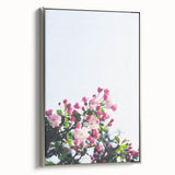 Spring landscape art painting on framed canvas, featuring colorful trees and a black background, ideal for living room decor.