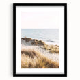 Extra large abstract art print featuring a colorful, textured design on a black framed canvas, ideal for living room decor.