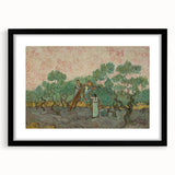 Dynamic Impressionist Landscape – Van Gogh’s Women Picking Olives