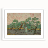 Dynamic Impressionist Landscape – Van Gogh’s Women Picking Olives