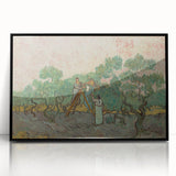 Dynamic Impressionist Landscape – Van Gogh’s Women Picking Olives