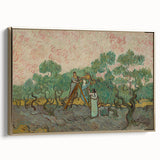 Dynamic Impressionist Landscape – Van Gogh’s Women Picking Olives