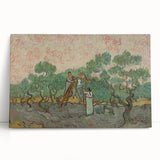 Dynamic Impressionist Landscape – Van Gogh’s Women Picking Olives