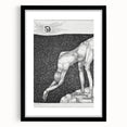 Modern Wall Art: The Monarchist - Thoughtful Surrealist Sketch
