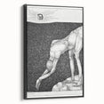 Modern Wall Art: The Monarchist - Thoughtful Surrealist Sketch
