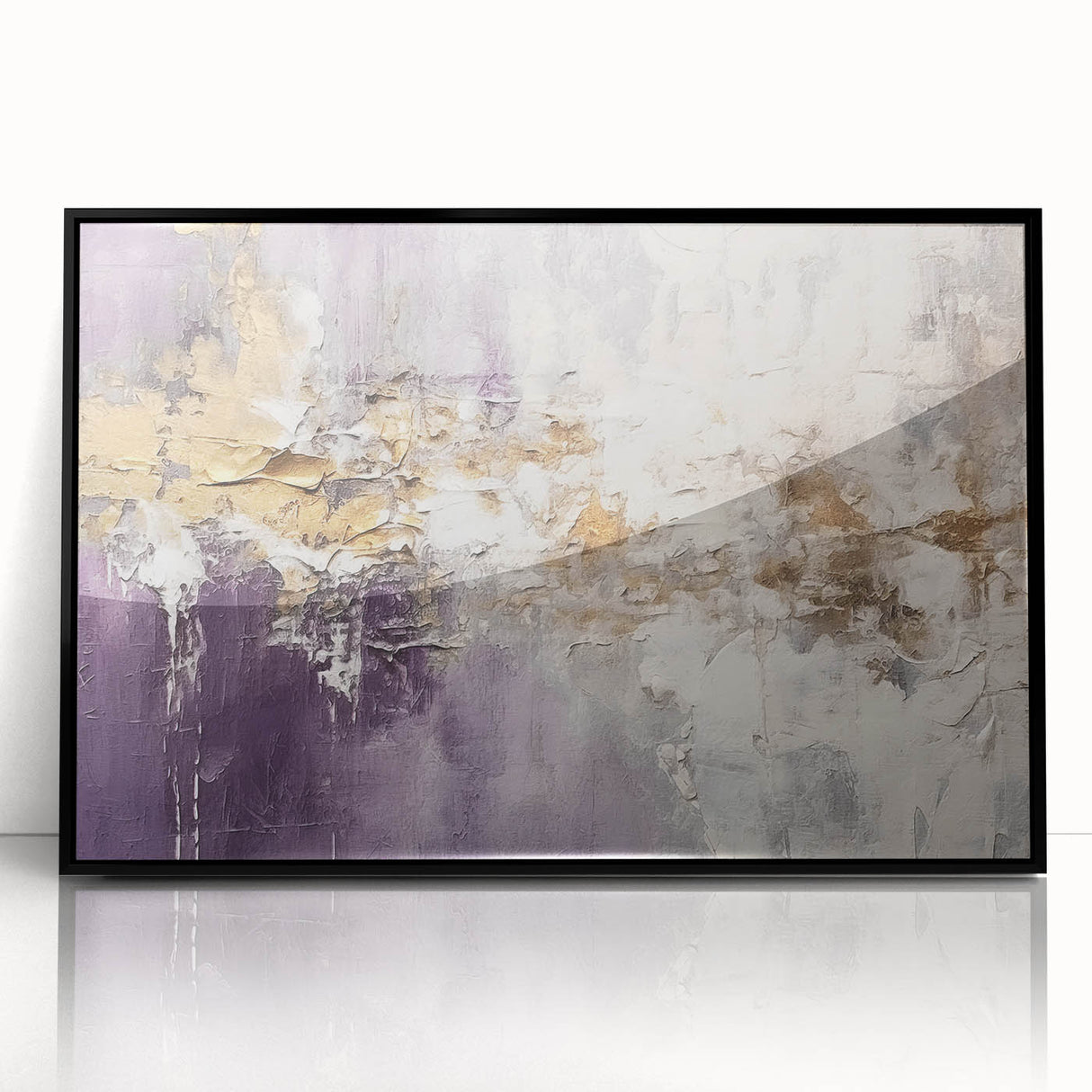 Framed acrylic wall art showcasing abstract strokes in black and white, designed to enhance modern decor. Ideal for living rooms or offices, adding elegance.