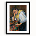 Impressionist Portrait - Cézanne’s ‘Young Italian Woman’ Wall Art