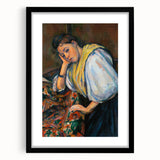 Impressionist Portrait - Cézanne’s ‘Young Italian Woman’ Wall Art