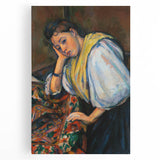 Impressionist Portrait - Cézanne’s ‘Young Italian Woman’ Wall Art