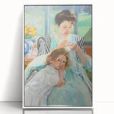 Impressionist Motherhood - Cassatt’s ‘Young Mother Sewing’ Wall Art