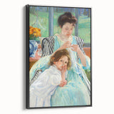 Impressionist Motherhood - Cassatt’s ‘Young Mother Sewing’ Wall Art
