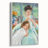 Impressionist Motherhood - Cassatt’s ‘Young Mother Sewing’ Wall Art