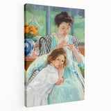 Impressionist Motherhood - Cassatt’s ‘Young Mother Sewing’ Wall Art