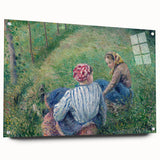 Tranquil Impressionist Landscape – Pissarro’s Peasant Girls Resting