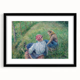 Tranquil Impressionist Landscape – Pissarro’s Peasant Girls Resting