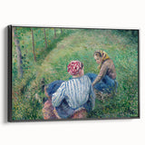Tranquil Impressionist Landscape – Pissarro’s Peasant Girls Resting