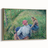 Tranquil Impressionist Landscape – Pissarro’s Peasant Girls Resting