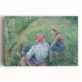 Tranquil Impressionist Landscape – Pissarro’s Peasant Girls Resting
