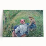 Tranquil Impressionist Landscape – Pissarro’s Peasant Girls Resting
