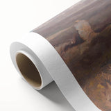 Modern Wall Art: Rustic Autumn Farming Scene with Earthy and Warm Tones
