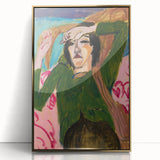 Expressionist Art: Woman in the Green Blouse by Kirchner Print