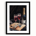 Extra large abstract art print featuring vibrant, colorful textures on a black framed canvas, ideal for living room decor.