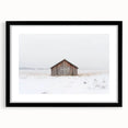 Landscape barn frame in matte black featuring a sleek front view, perfect for showcasing artwork or photographs, enhancing home decor with a modern touch.