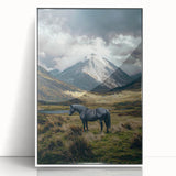 Framed acrylic artwork showcasing vibrant landscapes and fields, featuring a white frame, ideal for enhancing modern home decor and adding color to living spaces.