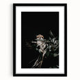 Extra large abstract art print featuring textured, colorful autumnal hues on a black framed canvas.