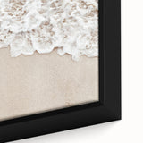 Extra large framed canvas featuring textured, colorful art with a black background, ideal for living room decor.