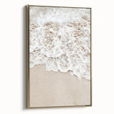 Framed canvas depicting a vintage summer landscape in muted gold and black tones, suitable for bedroom decor.