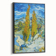 Black and white landscape painting of a vintage-style scene on a framed canvas, suitable for bedroom wall art.