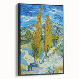 Black and white landscape painting of a vintage-style scene on a framed canvas, suitable for bedroom wall art.