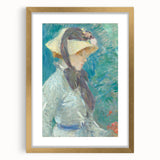 Impressionist Portrait - Morisot’s ‘Young Woman with a Straw Hat’ Art