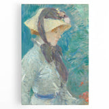 Impressionist Portrait - Morisot’s ‘Young Woman with a Straw Hat’ Art
