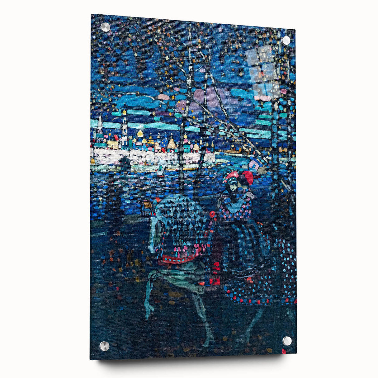 Riding Couple (1906) by Wassily Kandinsky: Enigmatic Night Scene