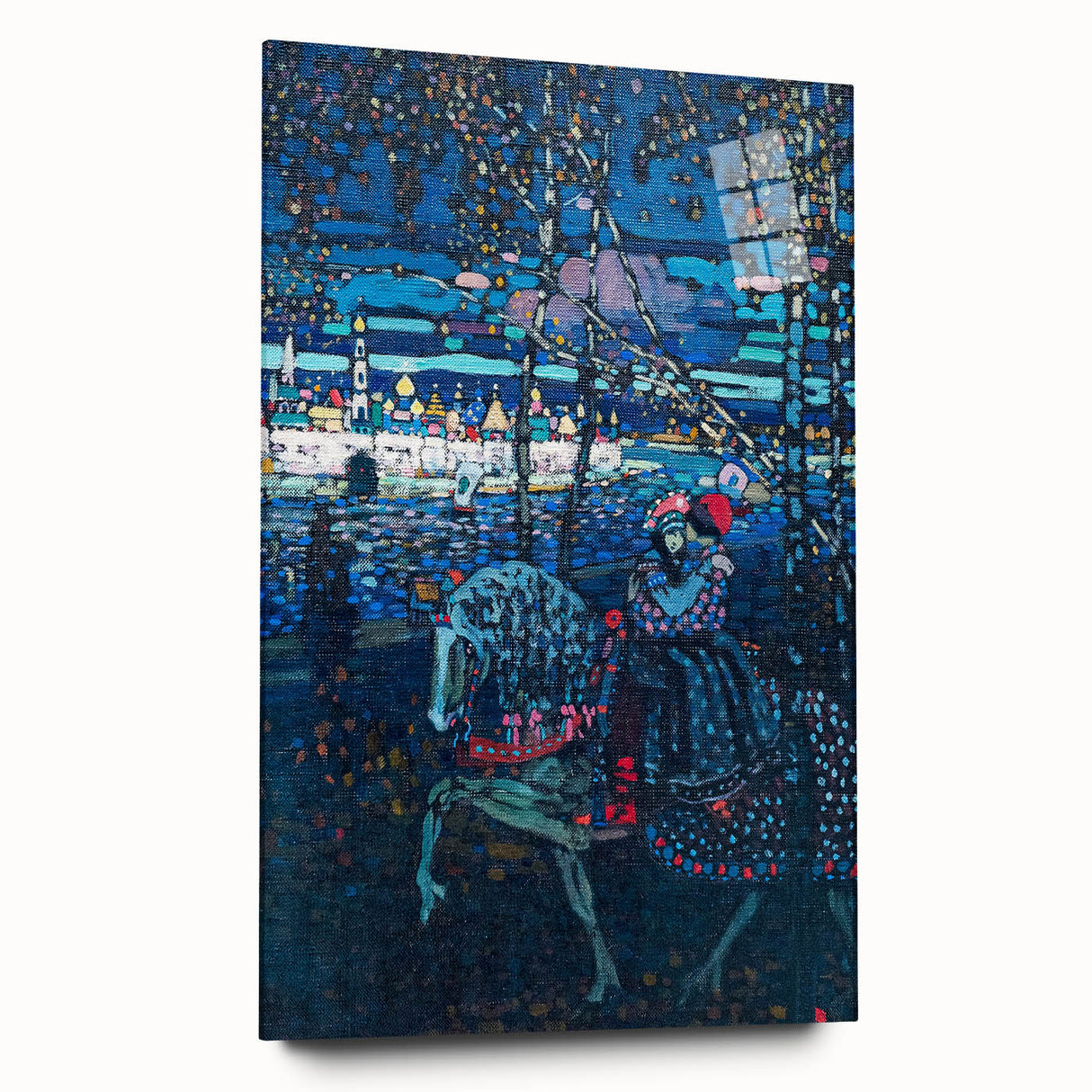 Riding Couple (1906) by Wassily Kandinsky: Enigmatic Night Scene
