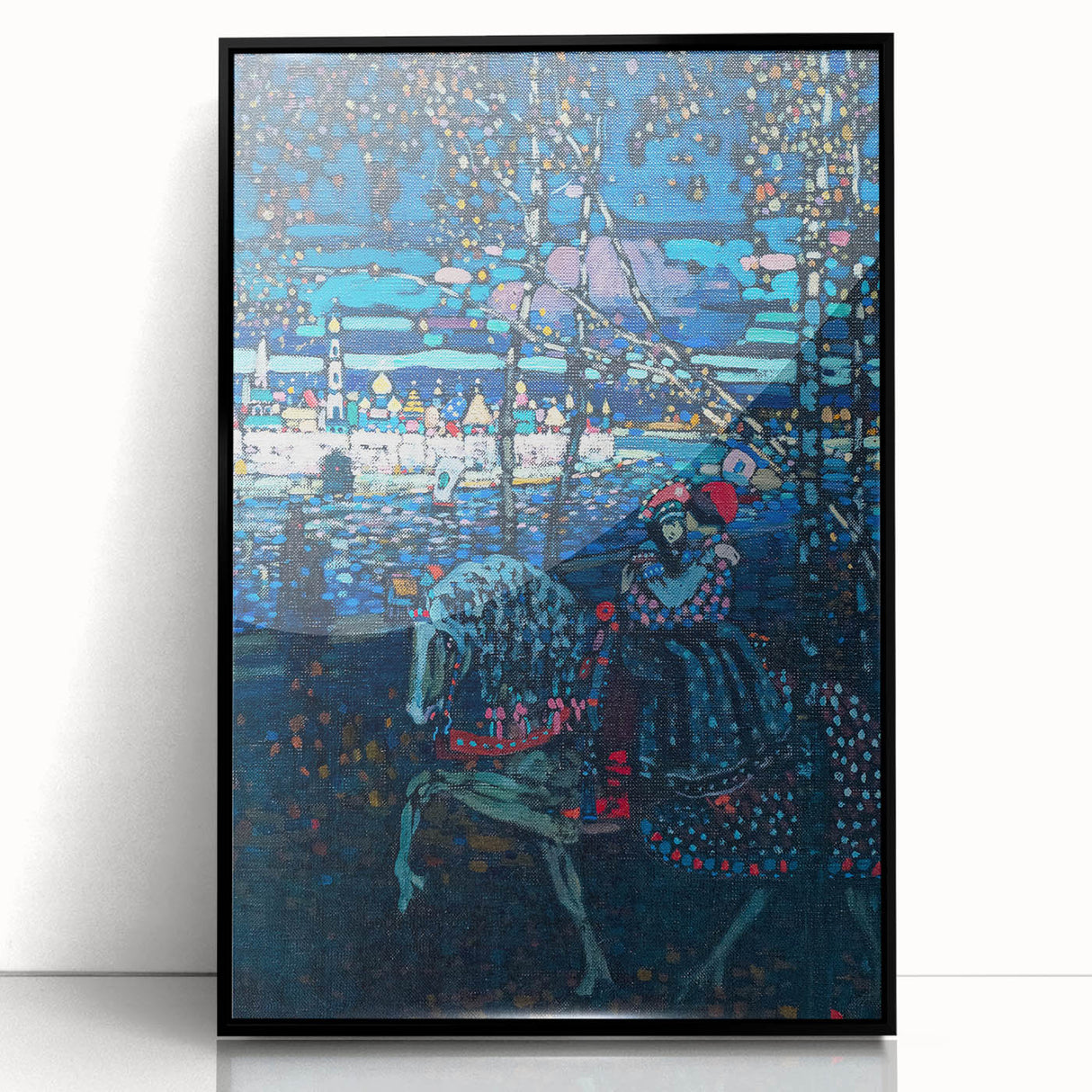Riding Couple (1906) by Wassily Kandinsky: Enigmatic Night Scene