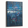 Riding Couple (1906) by Wassily Kandinsky: Enigmatic Night Scene