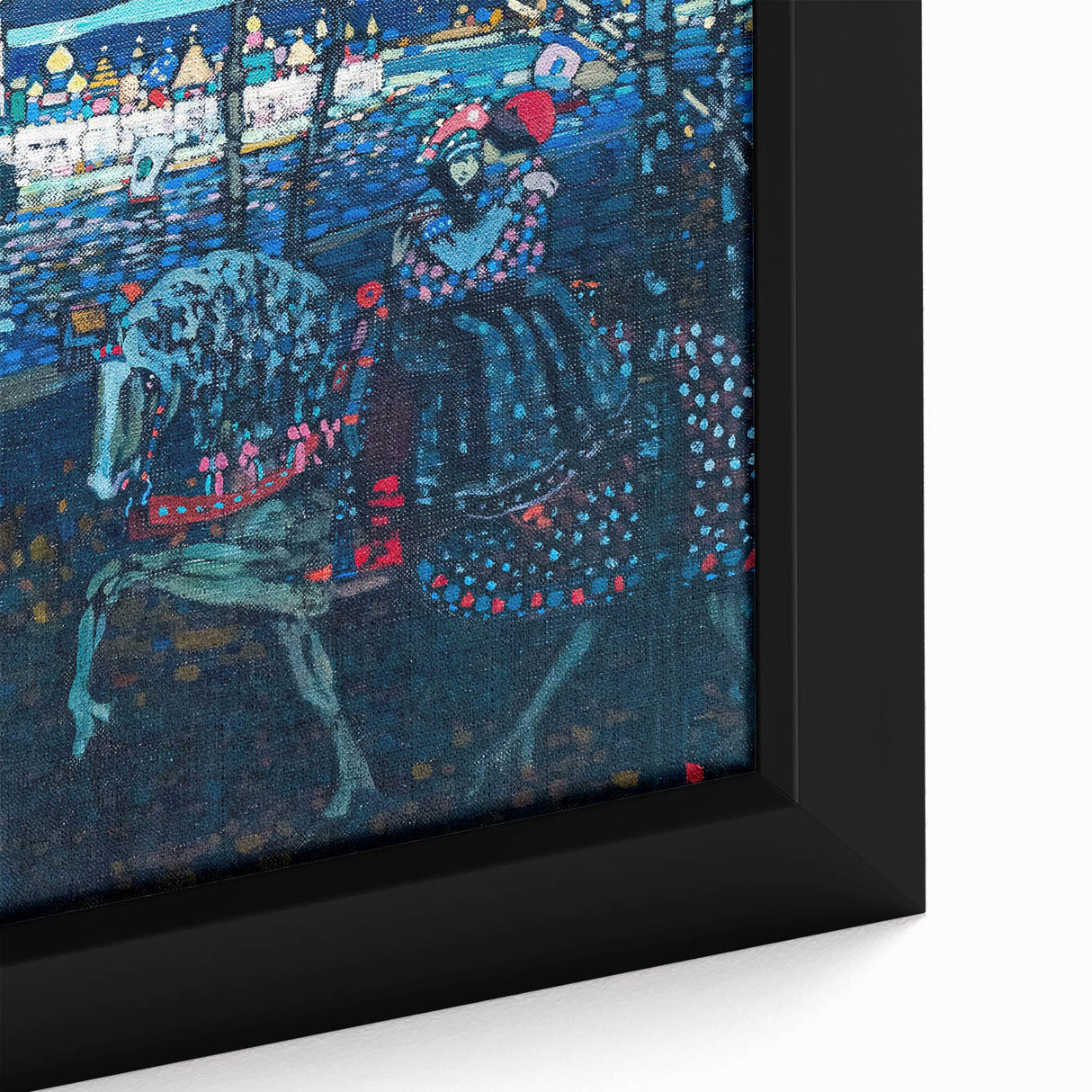 Riding Couple (1906) by Wassily Kandinsky: Enigmatic Night Scene