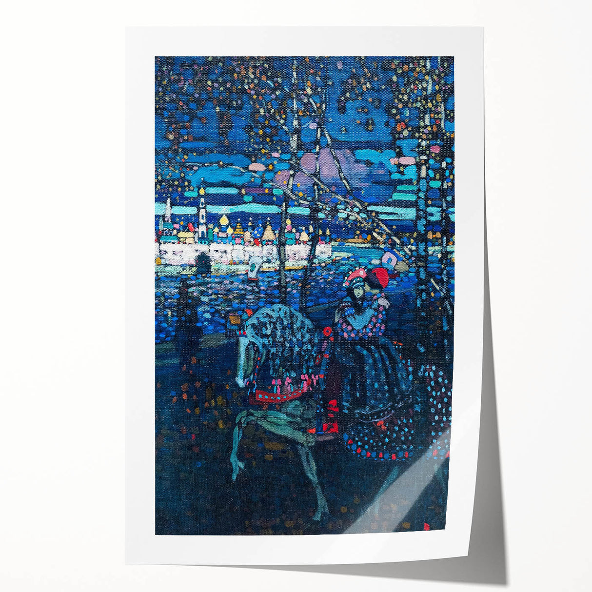 Riding Couple (1906) by Wassily Kandinsky: Enigmatic Night Scene