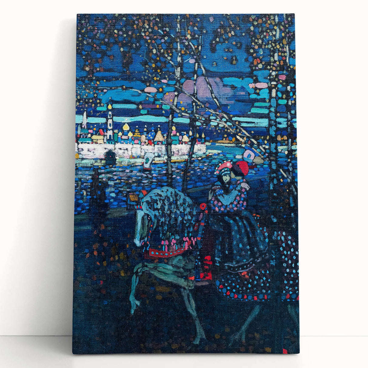 Riding Couple (1906) by Wassily Kandinsky: Enigmatic Night Scene