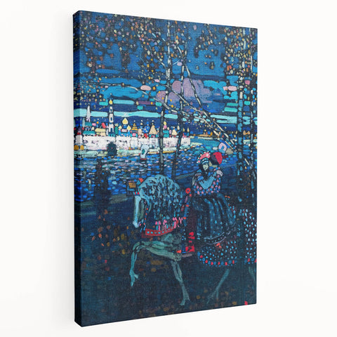 Riding Couple (1906) by Wassily Kandinsky: Enigmatic Night Scene