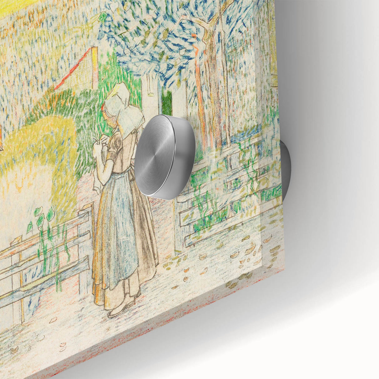 Impressionist Courtyard Scene - Jan Toorop Zeeland Girl Wall Art