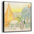 Impressionist Courtyard Scene - Jan Toorop Zeeland Girl Wall Art