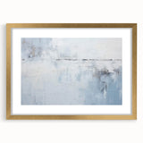 Abstract strokes wall art framed with a gold mat, showcasing vibrant colors and dynamic patterns, ideal for modern home decor or office spaces.