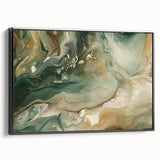 Framed abstract strokes wall art in black and white, showcasing dynamic brushwork and modern design, perfect for contemporary home decor.