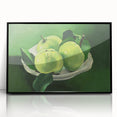 Modern Wall Art: Still Life with Green Apples in a Vibrant Composition