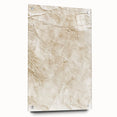 Abstract wall art design featuring vibrant strokes in shades of blue, pink, and gold, set in an acrylic glass frame with visible mounting pins to enhance decor aesthetics.